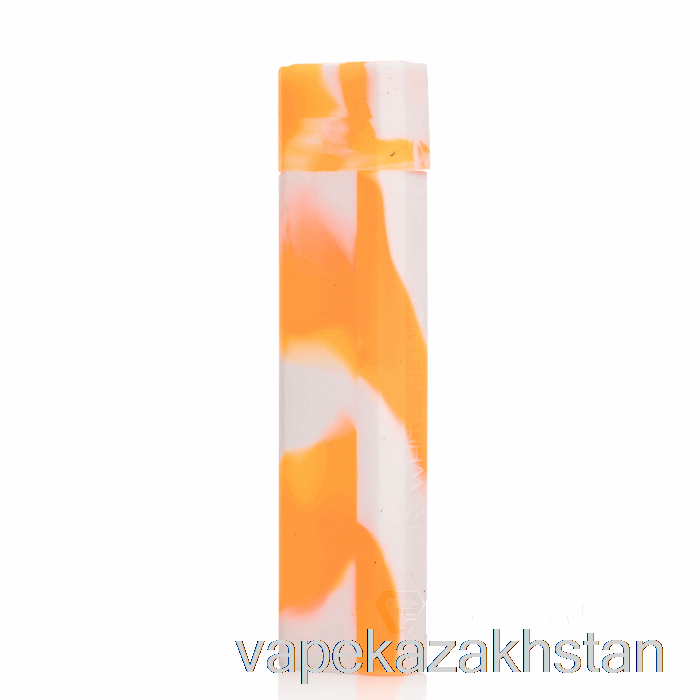 Vape Kazakhstan White Rhino Silicone Dab Out [Quartz] Orange White (UV Glow)